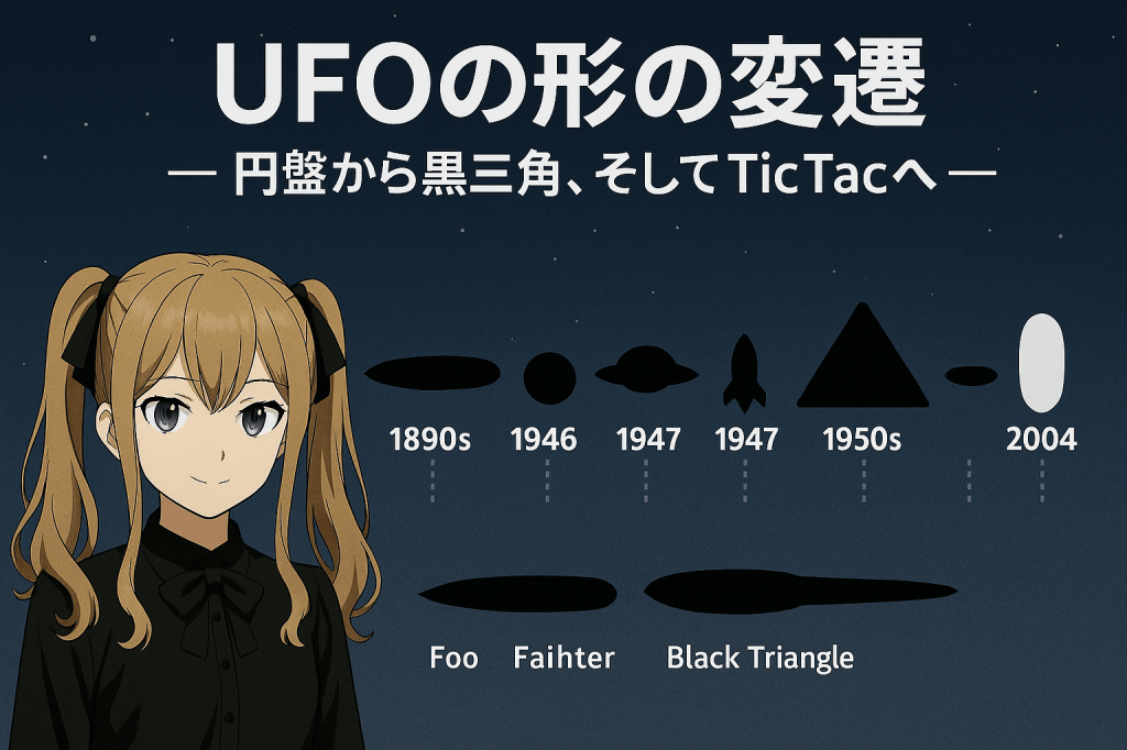UFOの形の変遷 ─ 円盤から黒三角、そしてTic&nbsp;Tacへ