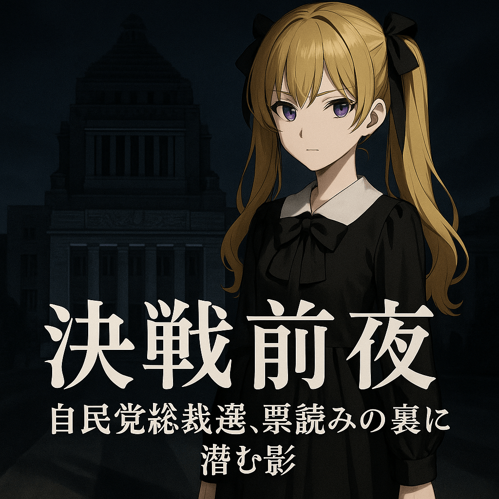 決戦前夜 ─ 自民党総裁選、票読みの裏に潜む影