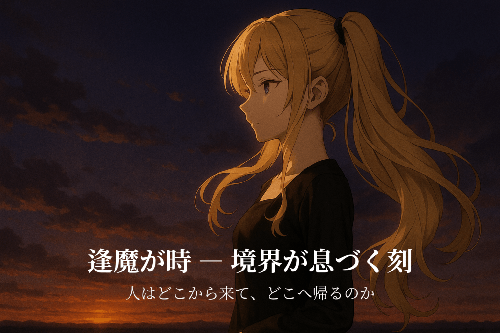 逢魔が時 ― 境界が息づく刻