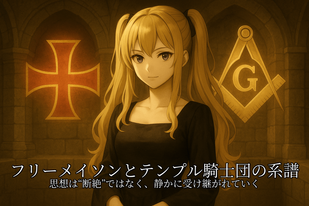 フリーメイソンとテンプル騎士団の系譜　思想は“断絶”ではなく、静かに受け継がれていく