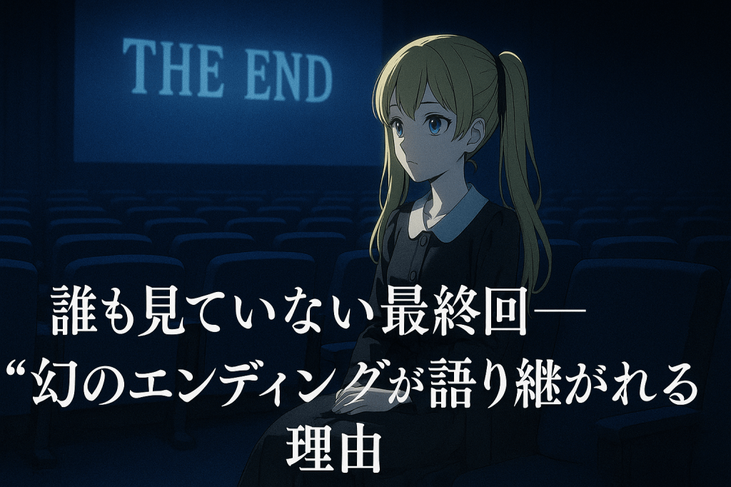 誰も見ていない最終回──“幻のエンディング”が語り継がれる理由
