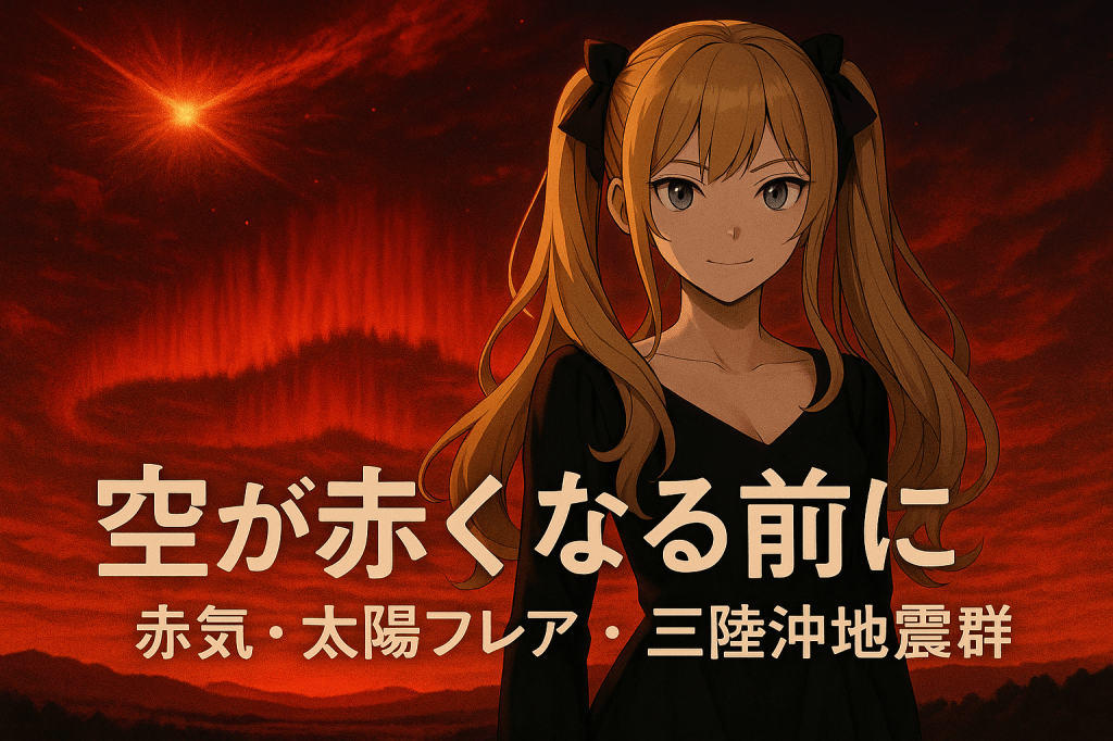 空が赤くなる前に──赤気・太陽フレア・三陸沖地震群の予兆
