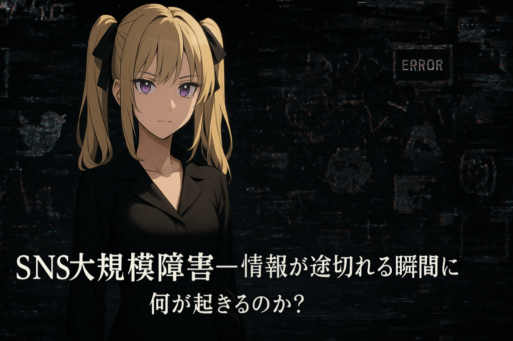SNS大規模障害──情報が途切れる瞬間に何が起きるのか？