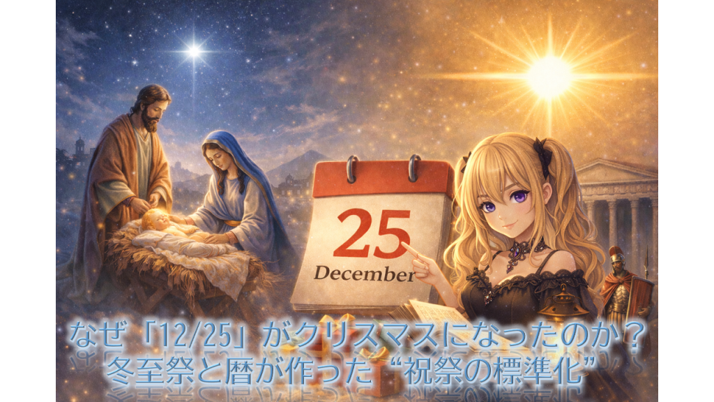 なぜ「12/25」がクリスマスになったのか？――冬至祭と暦が作った“祝祭の標準化”