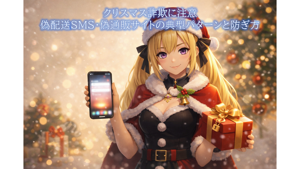 クリスマス詐欺に注意――偽配送SMS・偽通販サイトの典型パターンと防ぎ方
