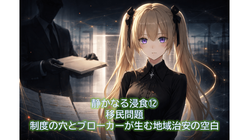 静かなる浸食⑫：移民問題――制度の穴とブローカーが生む地域治安の空白