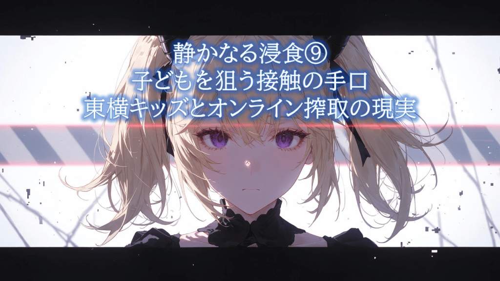 静かなる浸食⑨：子どもを狙う接触の手口——東横キッズとオンライン搾取の現実