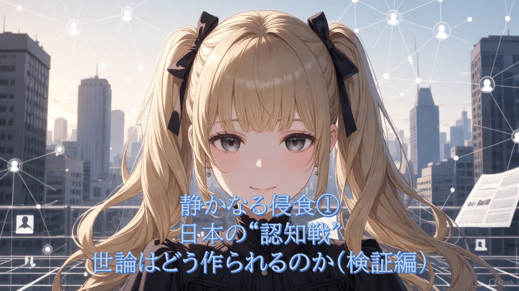 静かなる侵食①：日本の“認知戦”――世論はどう作られるのか（検証編）