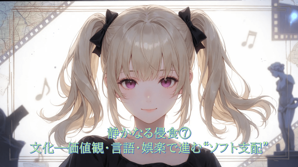 静かなる侵食⑦：文化――価値観・言語・娯楽で進む“ソフト支配”