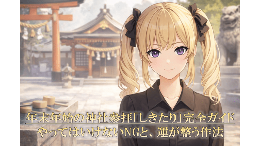 年末年始の神社参拝「しきたり」完全ガイド──やってはいけないNGと、運が整う作法