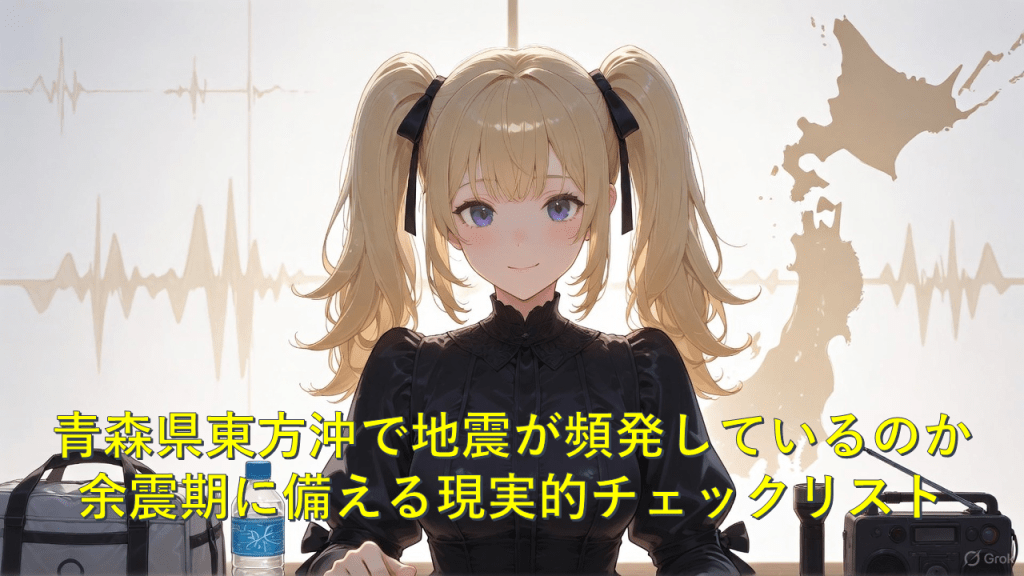 青森県東方沖で地震が頻発しているのか―― 余震期に備える現実的チェックリスト