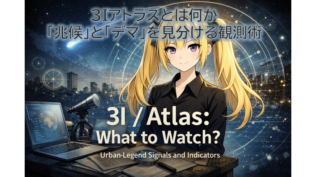 3Iアトラスとは何か――「兆候」と「デマ」を見分ける観測術（都市伝説の語られ方と検証の型）