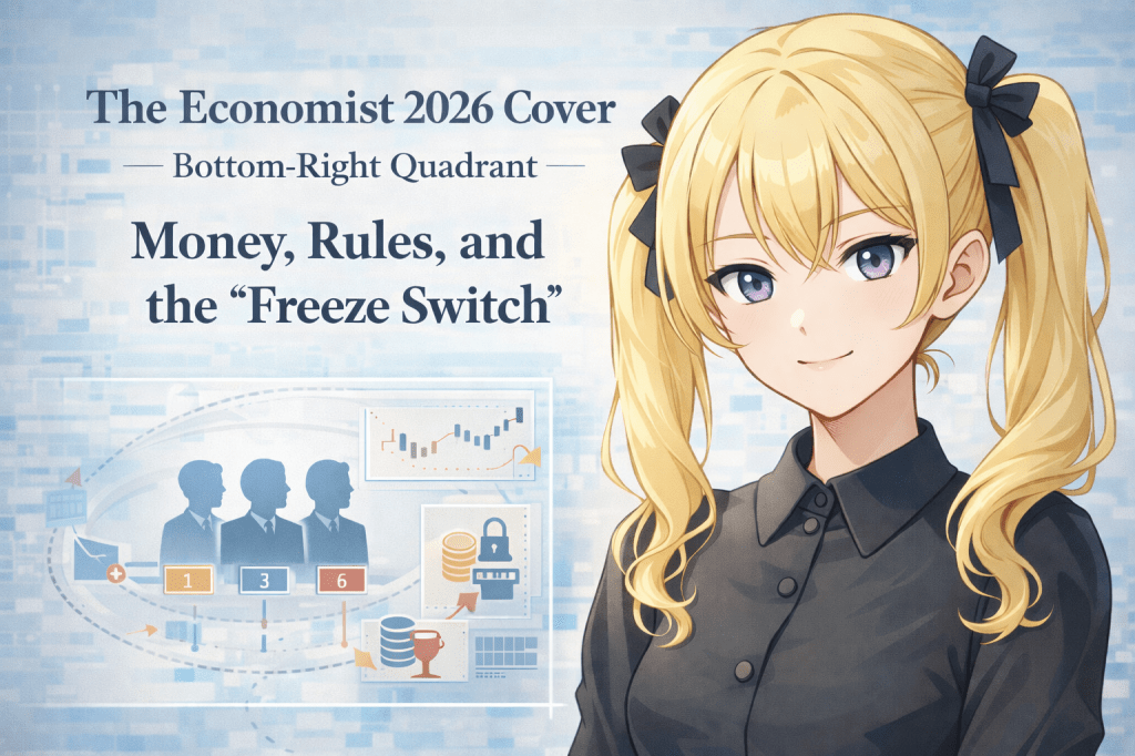 The Economist 2026 Cover — Bottom-Right Quadrant: Political Football and the Parabola of “Managed Conflict”