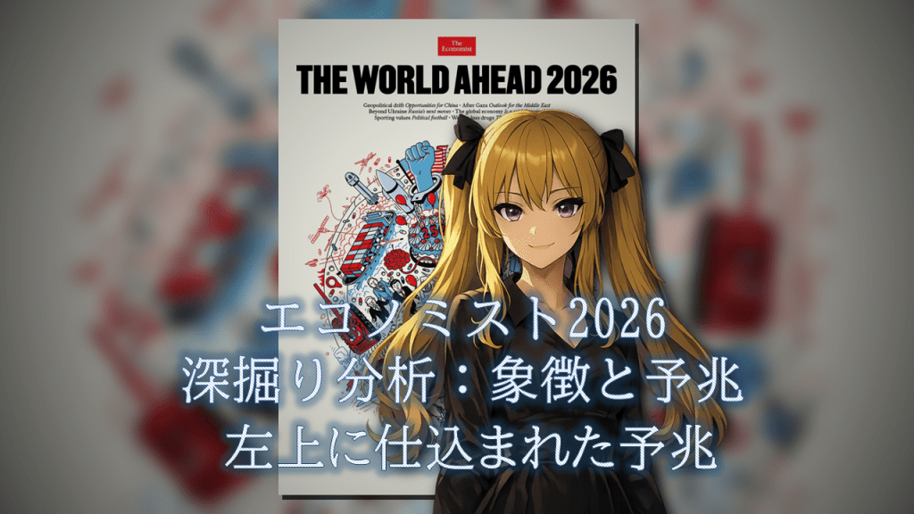 エコノミスト2026表紙を4分割で読む:左上(導入領域)に仕込まれた予兆