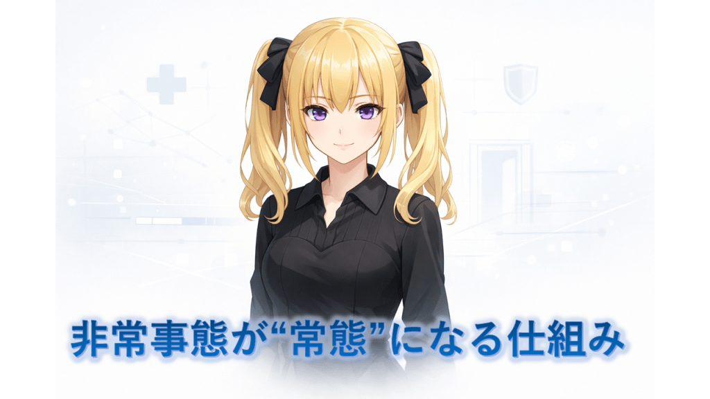 非常事態が“常態”になる仕組み――パンデミック後に残る「例外権限」と統治インフラ