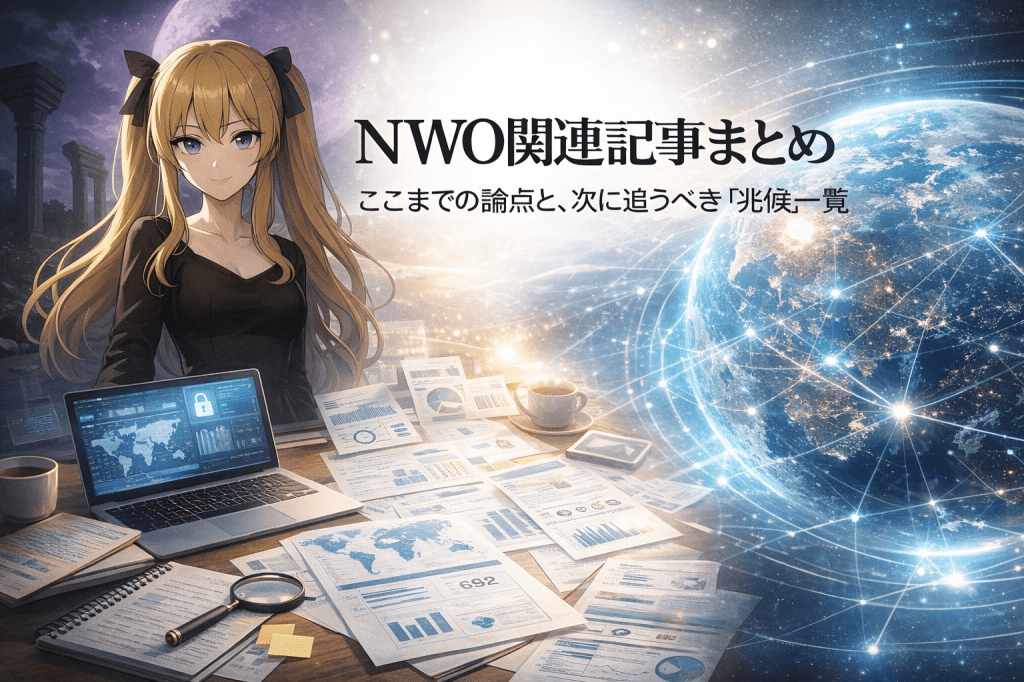 NWO関連記事まとめ：ここまでの論点と、次に追うべき「兆候」一覧（都市伝説では〜と語られている）