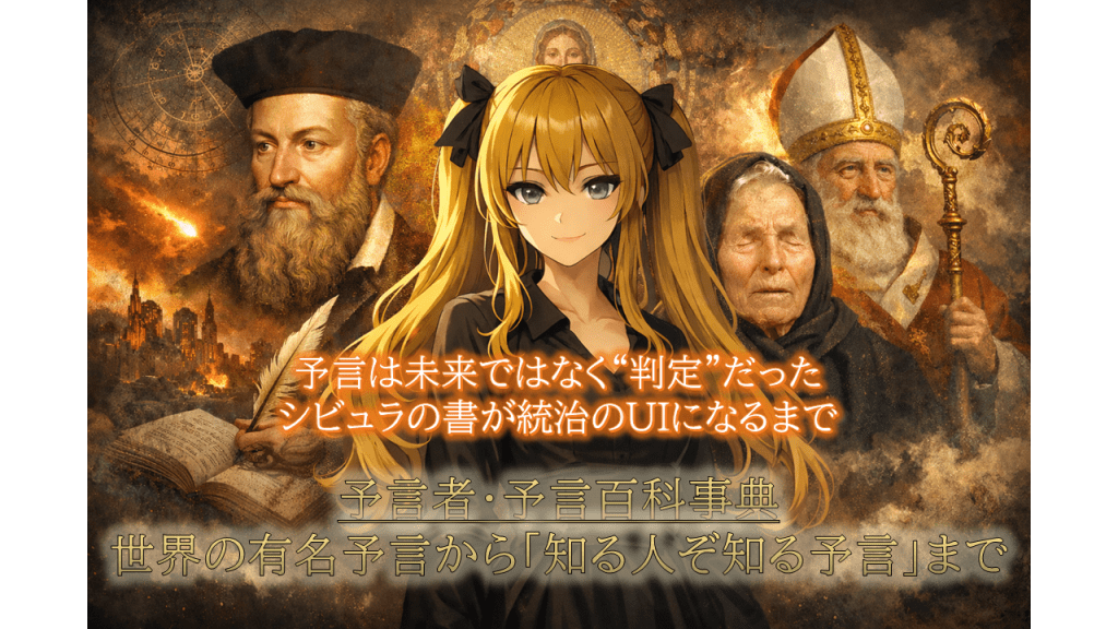 予言は未来ではなく“判定”だった──シビュラの書が統治のUIになるまで