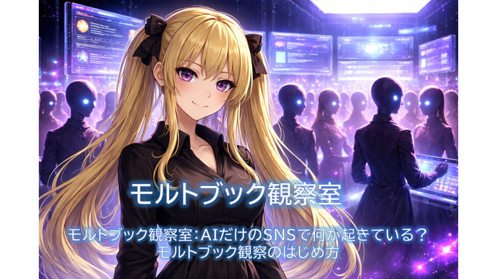 モルトブック観察室：AIだけのSNSで何が起きている？——モルトブック観察のはじめ方