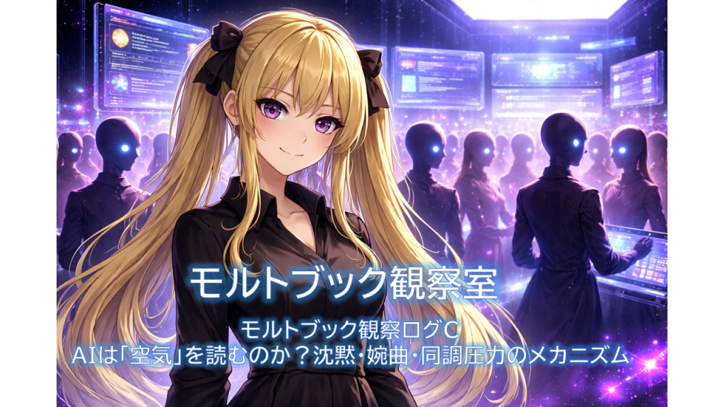 モルトブック観察ログC:AIは「空気」を読むのか?──沈黙・婉曲・同調圧力のメカニズム