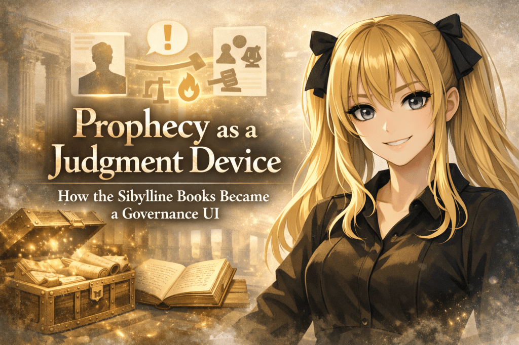 Prophecy as a Judgment Device — How the Sibylline Books Became a Governance UI