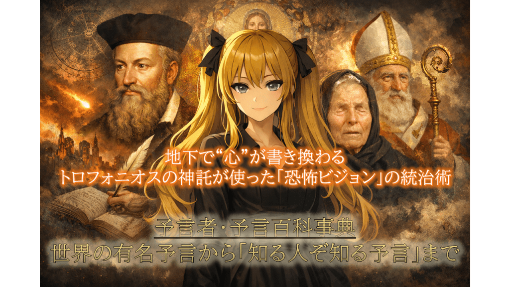 地下で“心”が書き換わる──トロフォニオスの神託が使った「恐怖ビジョン」の統治術