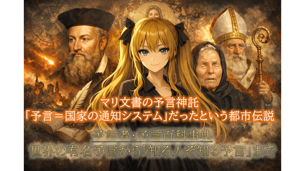 マリ文書の予言神託｜「予言＝国家の通知システム」だったという都市伝説
