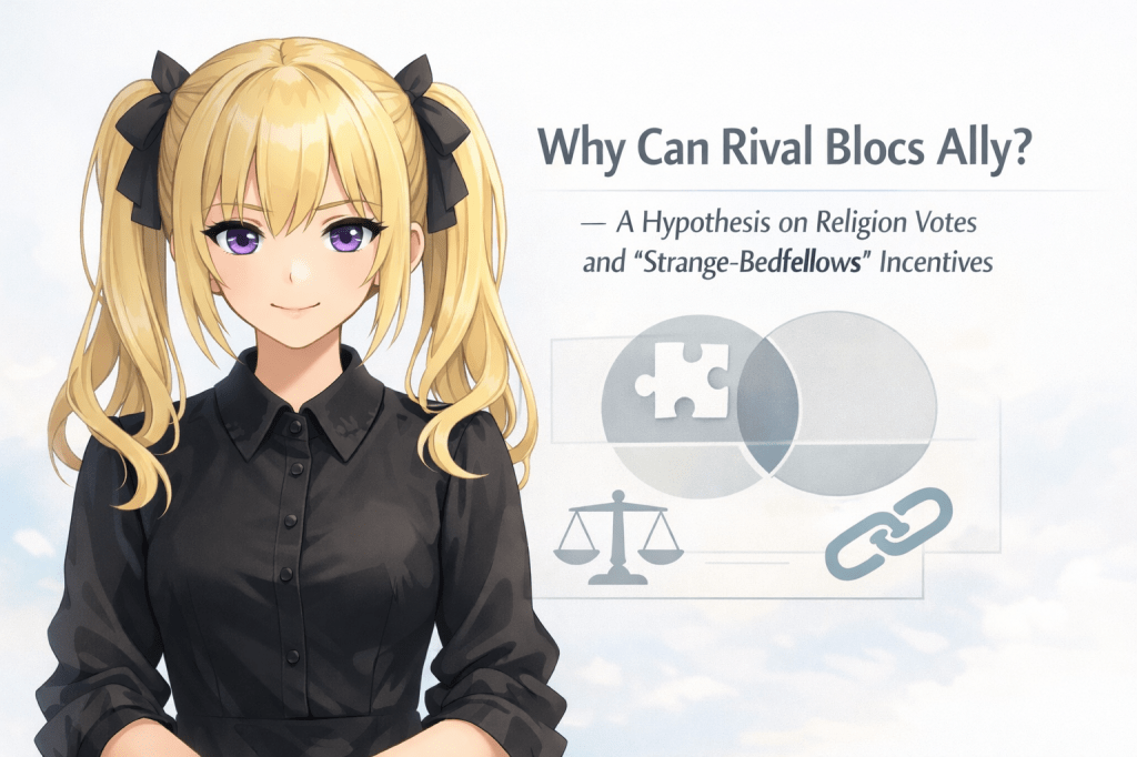 Why Can Rival Blocs Ally?— A Hypothesis on Religion Votes and “Strange-Bedfellows” Incentives