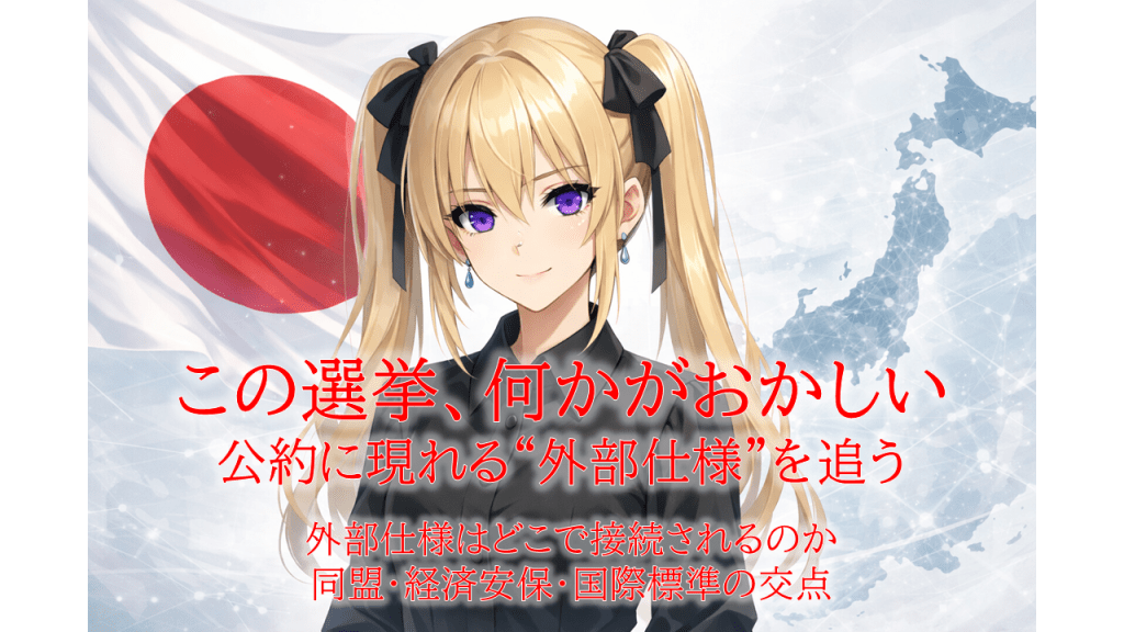 外部仕様はどこで接続されるのか――同盟・経済安保・国際標準の交点