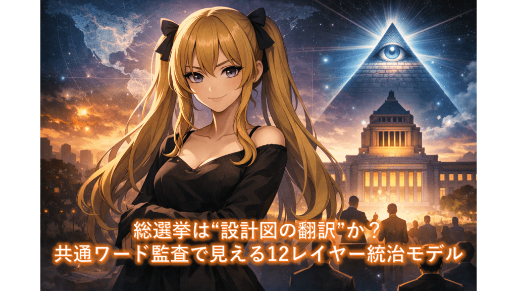 総選挙は“設計図の翻訳”か？共通ワード監査で見える12レイヤー統治モデル