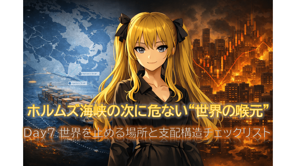 ホルムズ海峡の次に危ない“世界の喉元”――Day7 世界を止める場所と支配構造チェックリスト