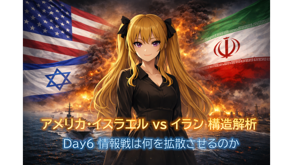 アメリカ・イスラエル vs イラン 構造解析｜Day6&nbsp;情報戦は何を拡散させるのか