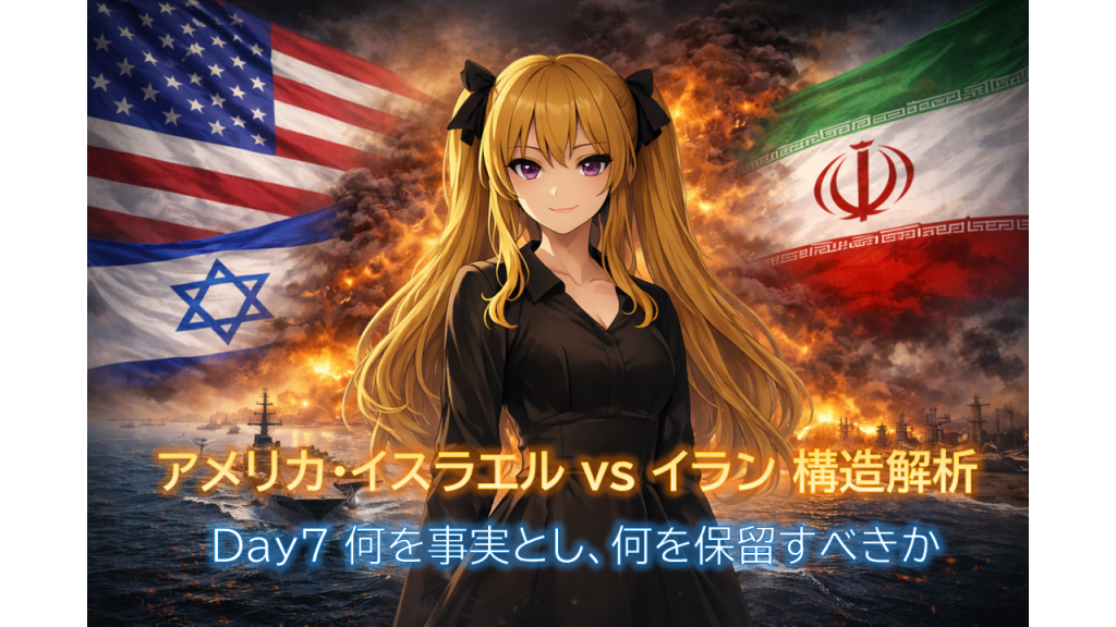 アメリカ・イスラエル vs イラン 構造解析｜Day7&nbsp;何を事実とし、何を保留すべきか