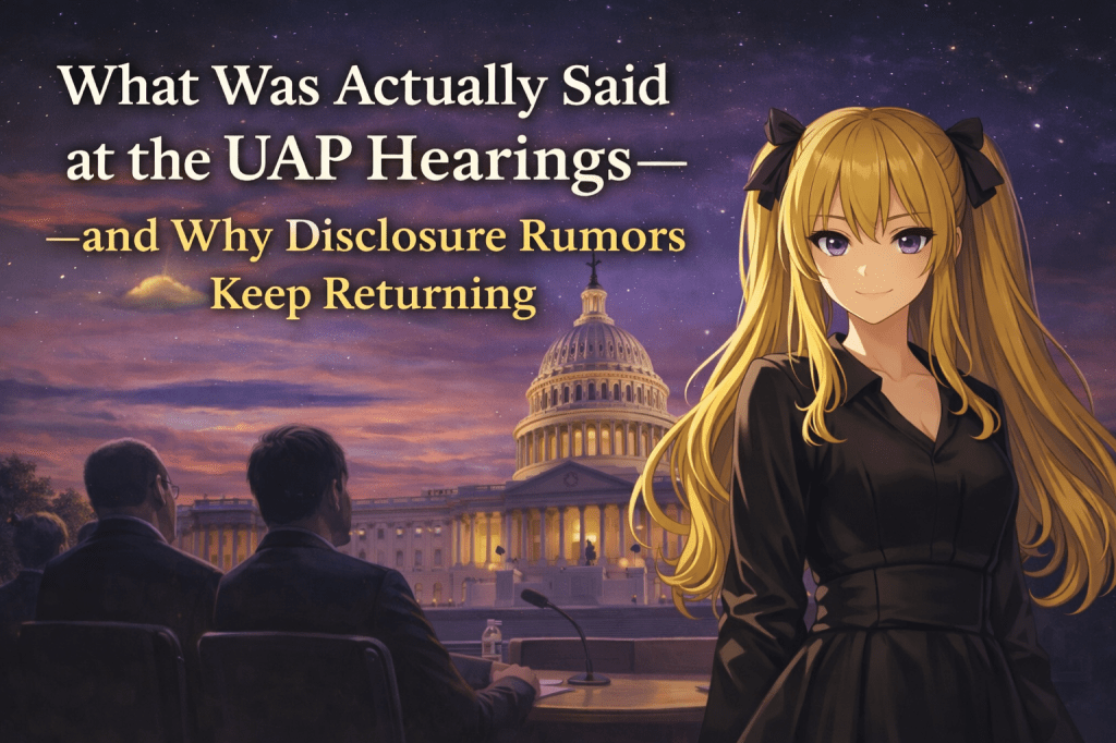 What Was Actually Said at the UAP Hearings—and Why Disclosure Rumors Keep Returning