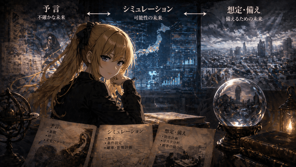 予言とシミュレーションはなぜ混同されるのか――“備えの情報”が前触れに見える瞬間