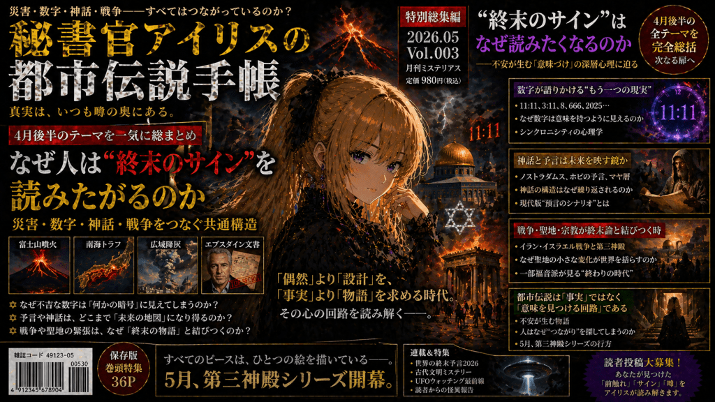 なぜ人は“終末のサイン”を読みたがるのか――災害・数字・神話・戦争をつなぐ共通構造