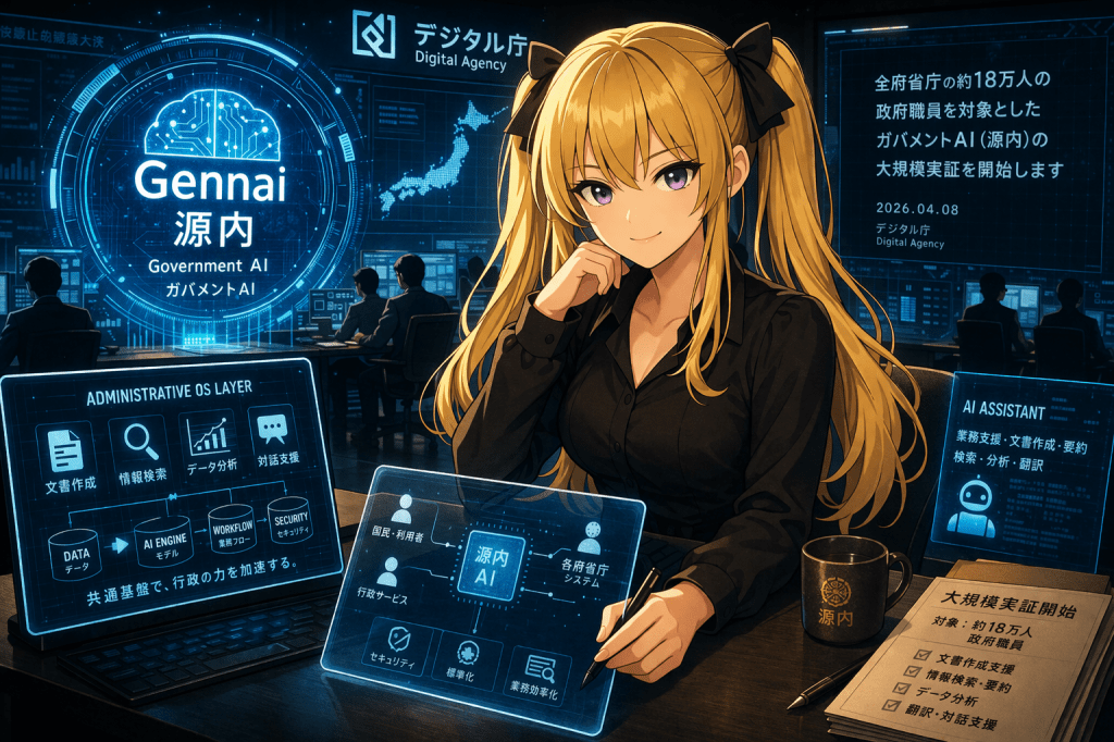 霞が関18万人AI実験――ガバメントAI「源内」は行政OSの前触れか