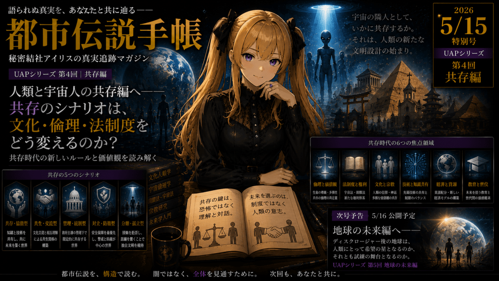 人類と宇宙人は共存できるのか――文化・倫理・法制度が揺れるディスクロージャー後の世界