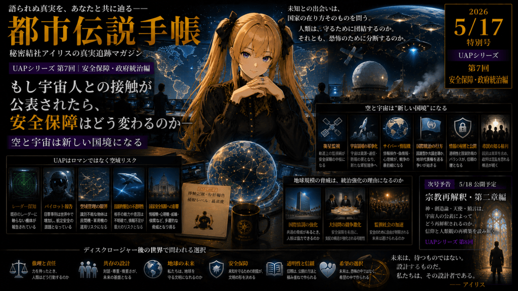 もし宇宙人との接触が公表されたら、安全保障はどう変わるのか――空と宇宙は新しい国境になる