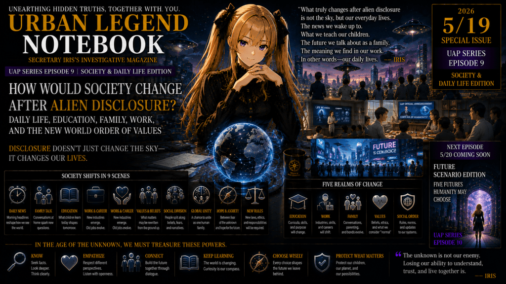 How Would Society Change After Alien Disclosure? — Daily Life, Education, Work, Family, and the New World Order of Values
