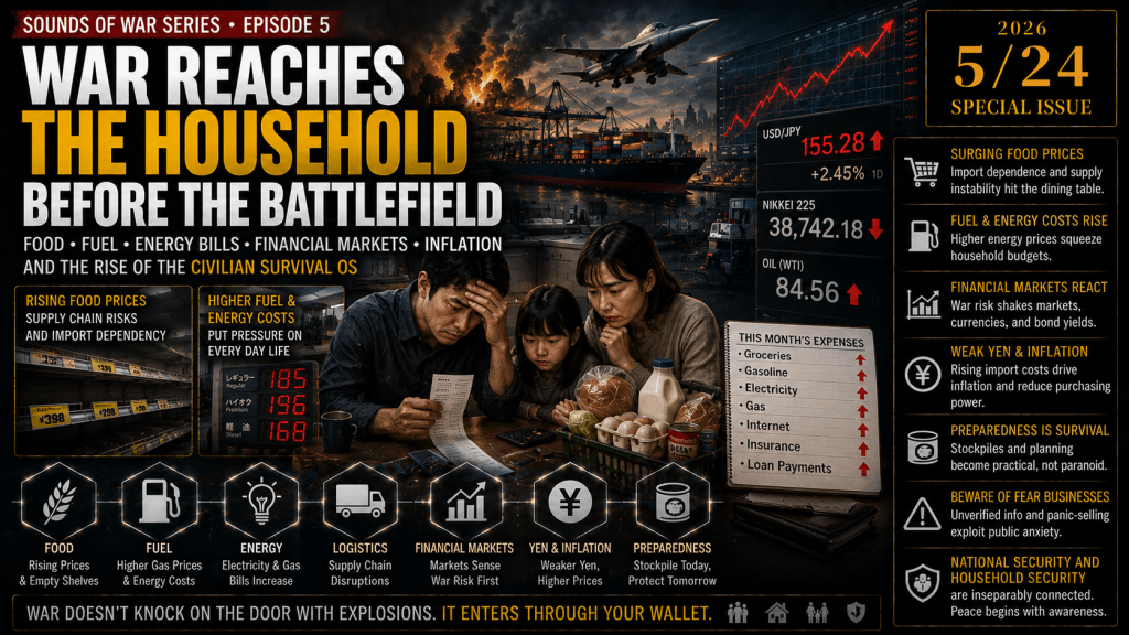 War Reaches the Household Before the Battlefield — Food, Fuel, Energy Bills, Financial Markets, Inflation, and the Rise of the Civilian Survival&nbsp;OS