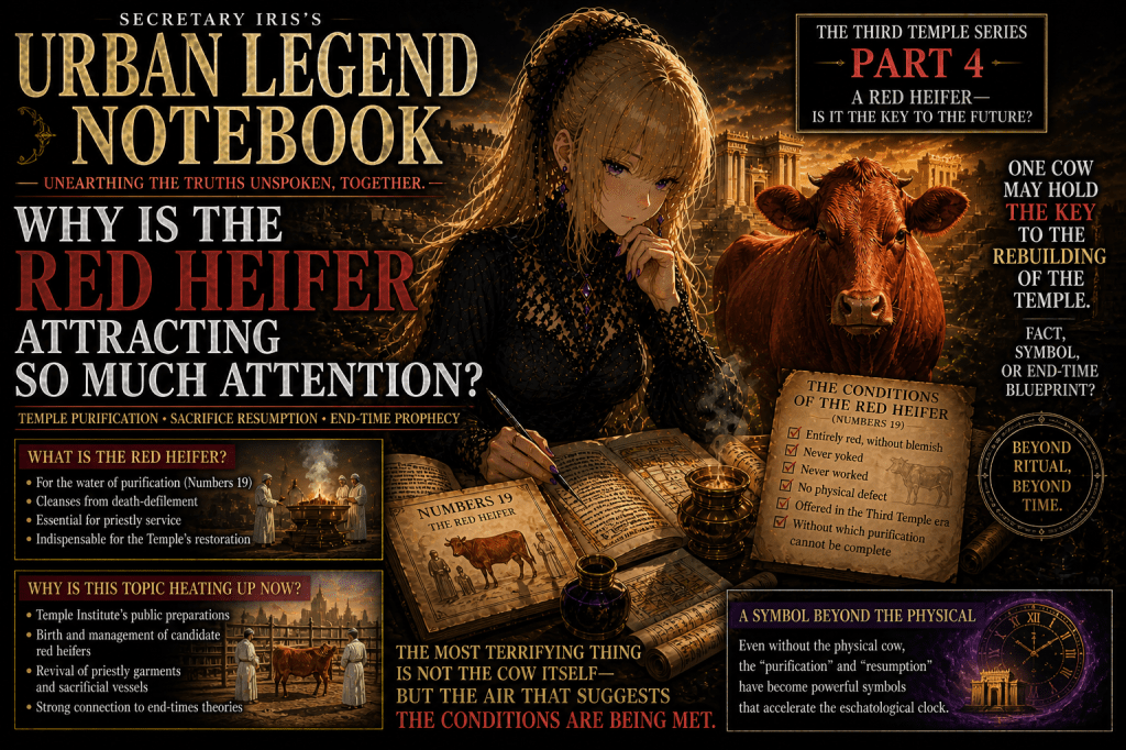 Why Is the Red Heifer Attracting So Much Attention? — Purification, Resumption, and the Feeling That “Conditions Are Being&nbsp;Met”