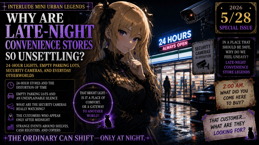Interlude — Why Are Late-Night Convenience Stores So Unsettling?24-Hour Lights, Empty Parking Lots, Security Cameras, and Everyday&nbsp;Otherworlds