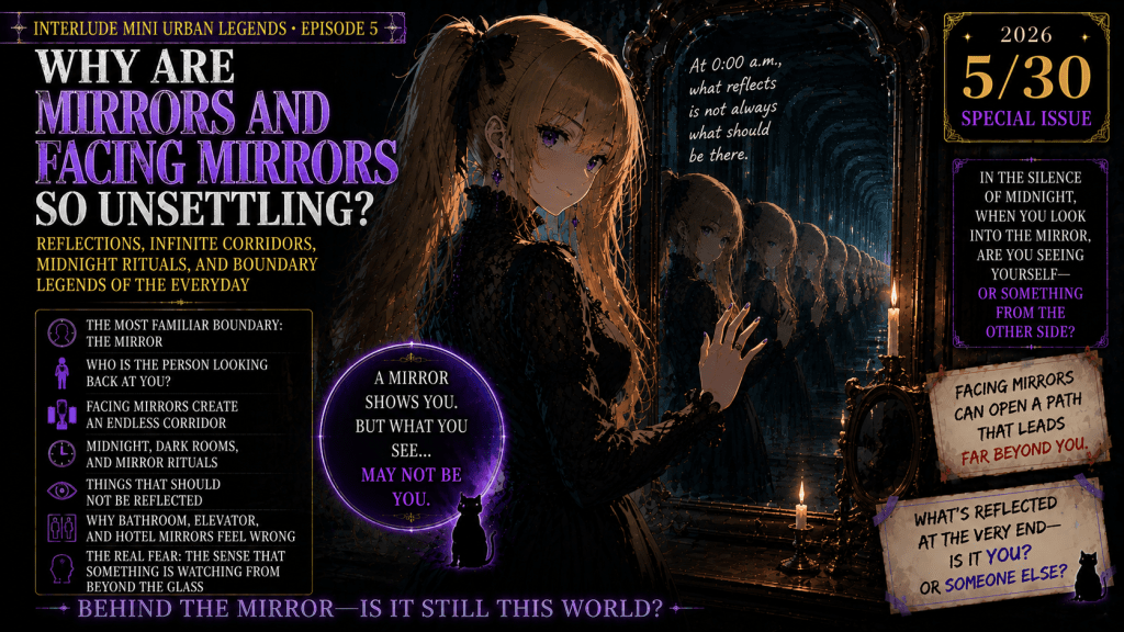 Interlude — Why Are Mirrors and Facing Mirrors So Unsettling?Reflections, Infinite Corridors, Midnight Rituals, and Boundary&nbsp;Legends