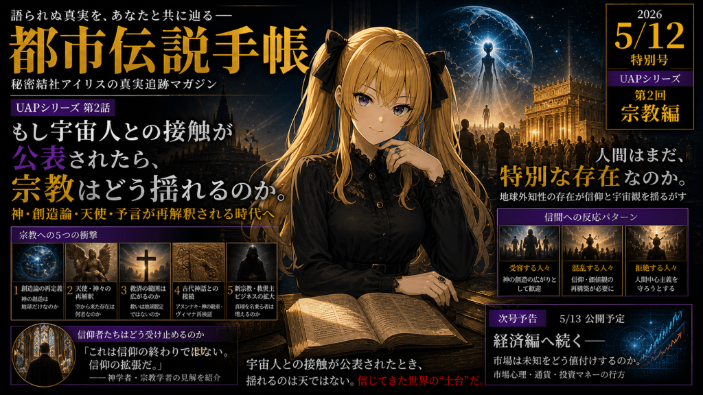 もし宇宙人との接触が公表されたら、宗教はどう揺れるのか――神・創造論・天使・預言の再解釈