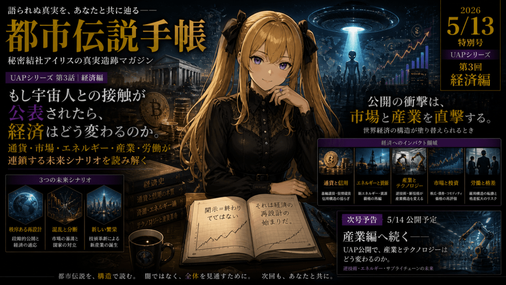 もし宇宙人との接触が公表されたら、経済はどう動くのか――市場心理・通貨・投資マネーの行方