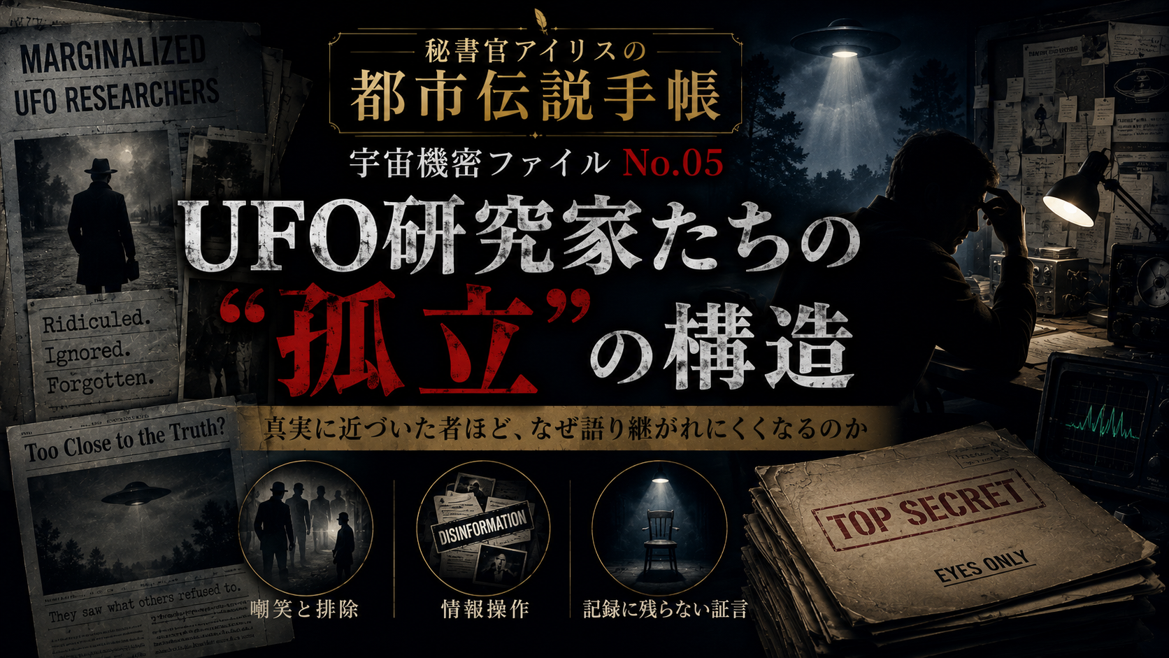 UFO研究家たちの“孤立”の構造――真実を追う者は、なぜ社会の周縁へ押し出されるのか