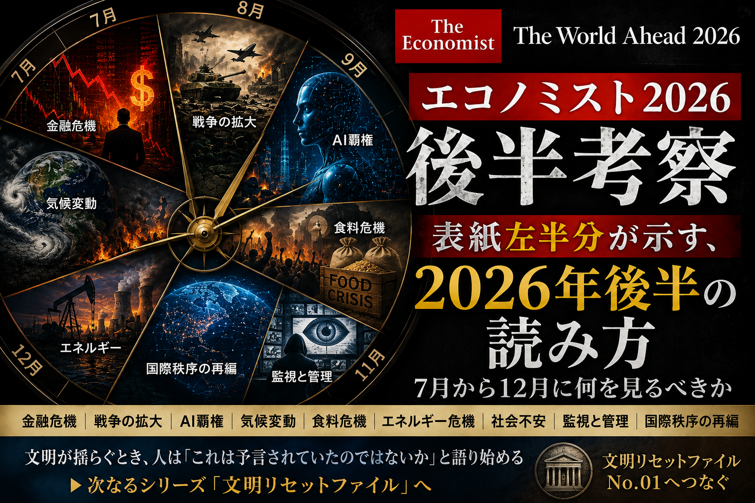 エコノミスト2026後半考察——表紙左半分が示す、2026年後半の読み方