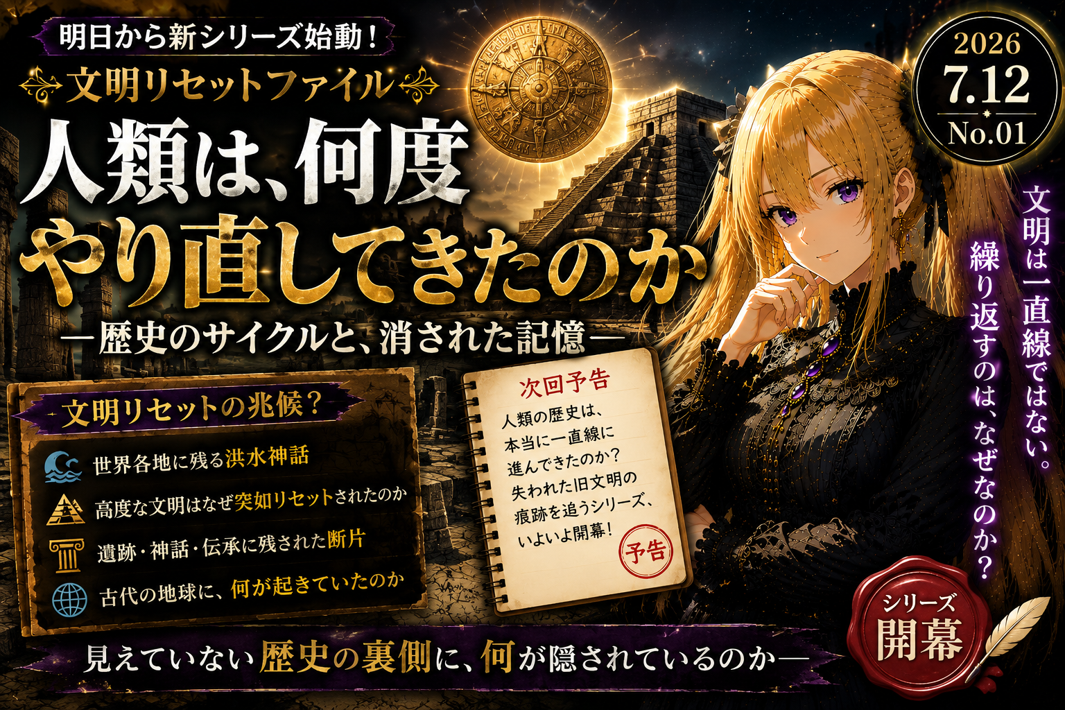 明日、文明リセットファイル始動――人類は何度、やり直してきたのか
