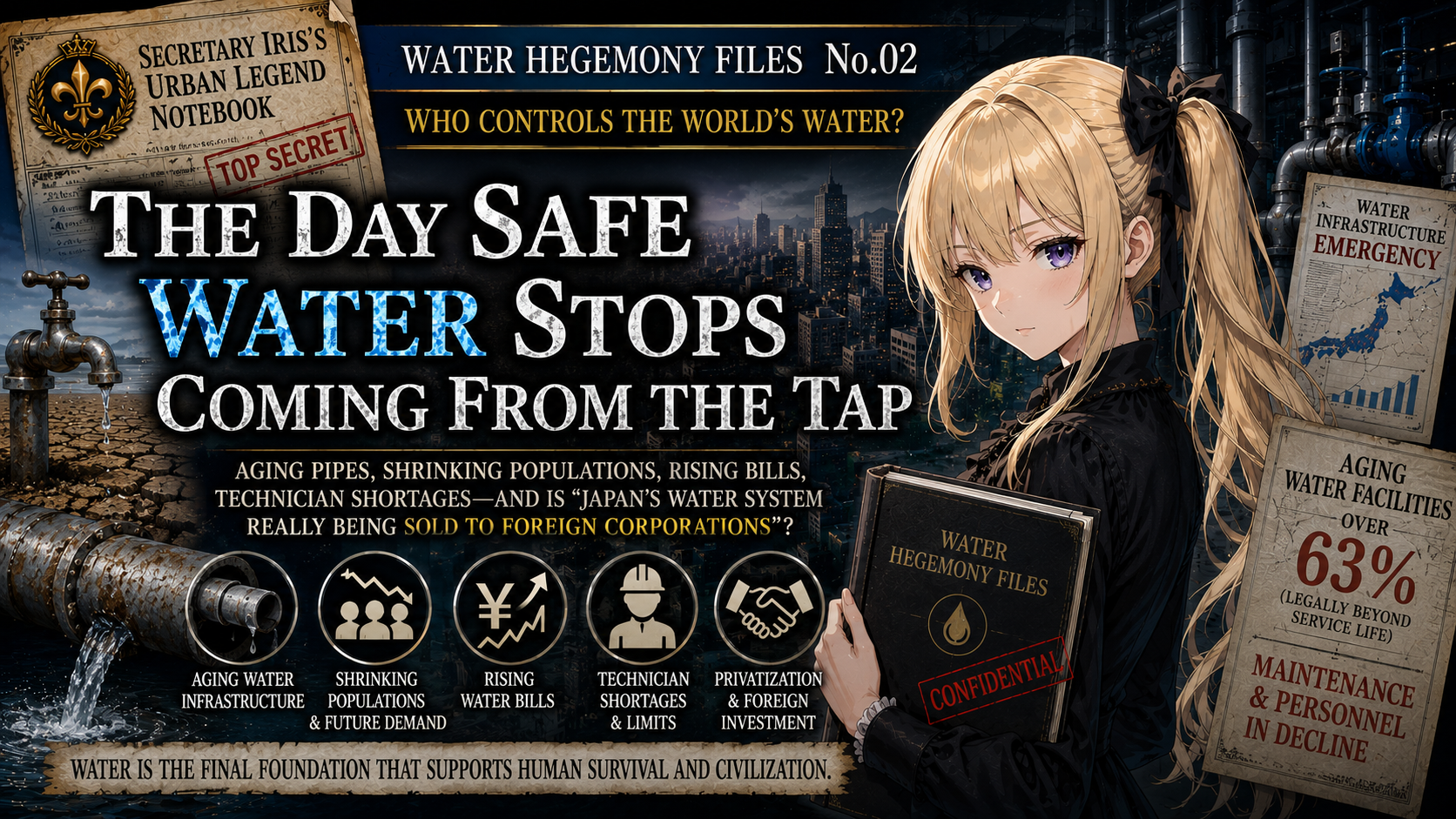 Water Hegemony Files No.02: The Day Safe Water Stops Coming from the Tap — Who Will Maintain Our Aging Water Infrastructure?
